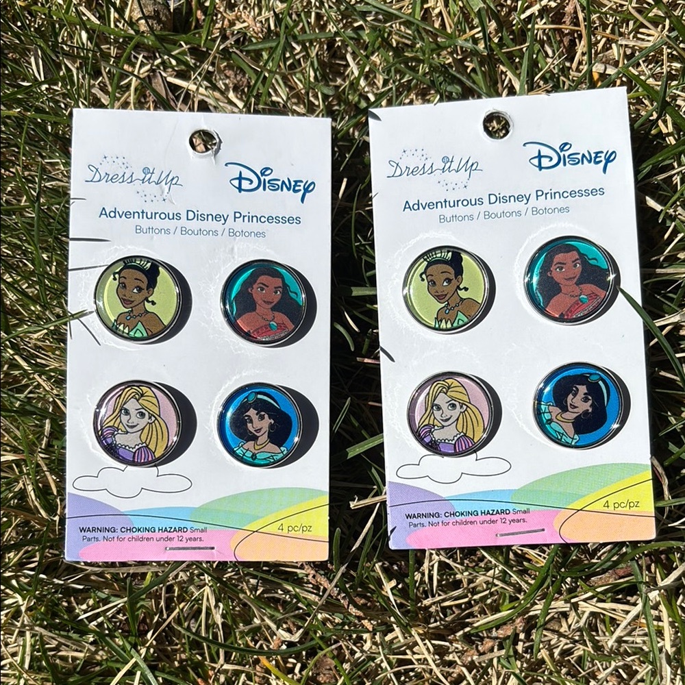Disney Princess Buttons - NEW
